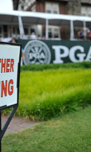 Storms suspend PGA Championship at Baltusrol